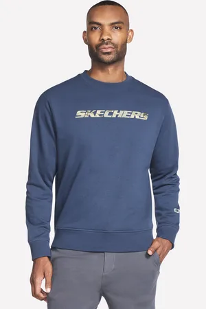 Skechers Heritage Camo Crew en /Navy, talla Pequeña