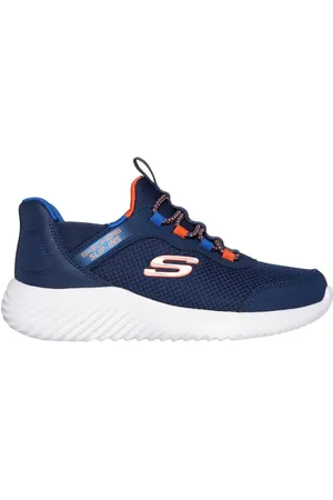 Skechers Niño Slip-ins: Bounder - Brisk-Burst en /Azul, talla 27