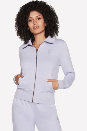 Skechers The Hoodless sudadera Diamond chaqueta en /Rosa Claro, talla XS