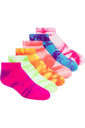 Skechers 6 Pack Tie Dye Sport Fashion medias o calcetines? , talla Pequeña