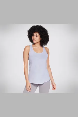 Skechers GODRI SWIFT Racerback Tank en /Rosa Claro, talla Pequeña