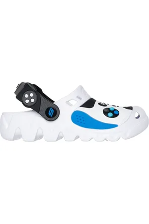 Skechers Niño Foamies: Zaggle - Hydro-Pointz en /Negro/Azul, talla 27.5