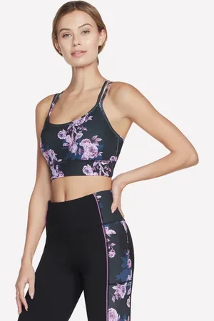 Skechers GO STRETCH Winter Bloom Bra en /Lavanda/Rosa, talla 3XL