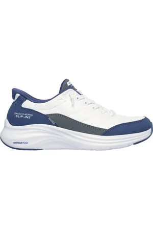 Skechers Slip-ins: Contour Foam - Cozy Fit en /Navy, talla 35.5, Vegan