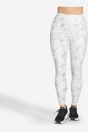 Skechers GO FLEX RIB Floral Mirage Full Length High-Waisted Legging en /Gris, talla XS