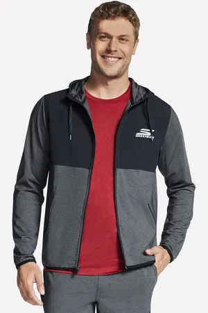 Skechers SKECH-KNITS Ultra Go Weekend Full Zip sudadera en /Marengo, talla 3XL