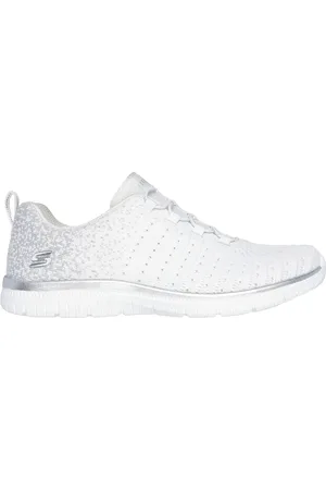 Skechers Virtue - Lucent en /Plata, talla 35.5, Vegan