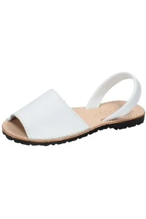 Whetis Sandalias Menorquinas de piel para mujer