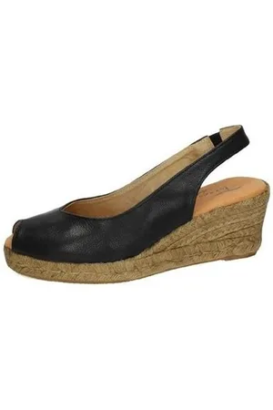 Torres Zapatillas de senderismo Alpargatas negras para mujer
