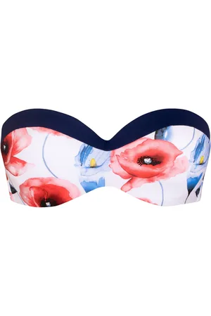 Luna Bañador Poppy Preformed Bandeau Swimsuit Top para mujer