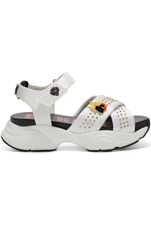 ED HARDY Sandalias Flaming sandal white para mujer