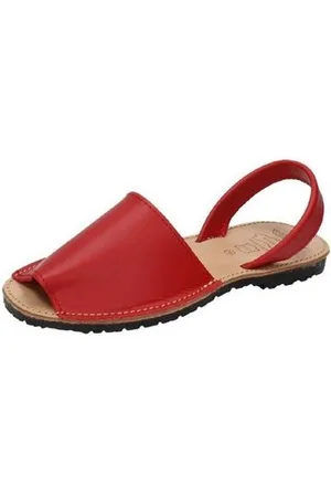 Whetis Sandalias Menorquinas de piel para mujer