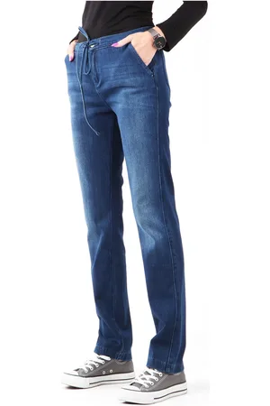 Wrangler Jeans Slouchy Cosy Blue W27CGM82G para mujer