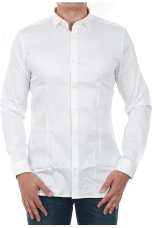 JACK & JONES Camisa manga larga 12097662 JJPRPARMA SHIRT L/S NOOS WHITE/SUPER SLIM para hombre