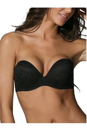Luna Tirantes extraíbles de miel bandeau bra para mujer