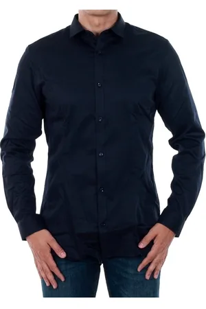 JACK & JONES Camisa manga larga 12097662 JJPRPARMA SHIRT L/S NOOS NAVY BLAZER/SUPER SLIM para hombre