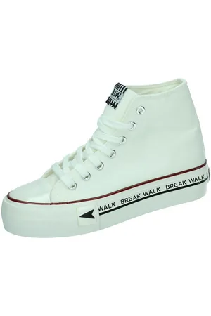 B&amp;w Zapatillas Lonas plataforma para mujer
