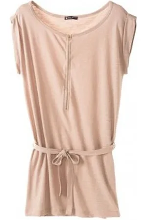 Petit Bateau Vestidos Petit Bauteau Robe femme en jersey flammé 32992 09 Beige para mujer