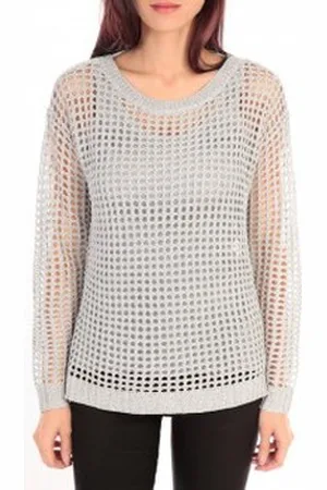 VERO MODA Jersey HEN LS BLOUSE KM 88036 Argenté para mujer
