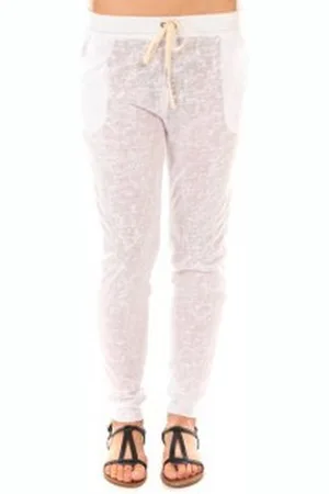 By la vitrine Pantalón fluido Pantalon American Vitrine BLV02 Blanc para mujer