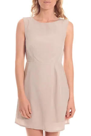 VERO MODA Vestidos Robe Palm Écru para mujer