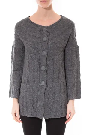 De fil en aiguille Chaqueta de punto Gilet MaElla Anthracite AN 141 para mujer