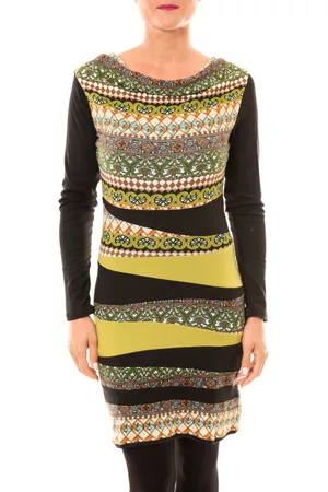 Bamboo Vestidos Robe BW671 vert para mujer