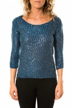 VERO MODA Jersey Shine 3/4 Boatneck 10122550 Marine para mujer