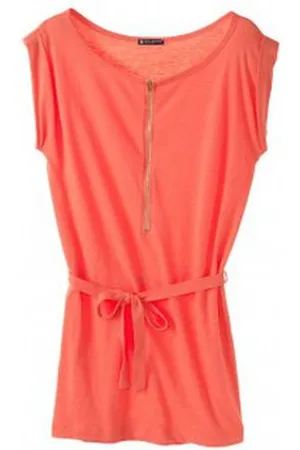 Petit Bateau Vestidos Robe femme en jersey flammé 32992 20 Orange para mujer