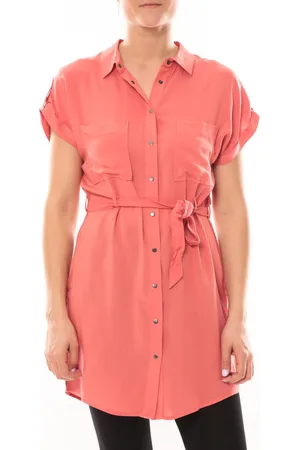 VERO MODA Vestidos Dekka S/S Robe 101077894 Corail para mujer