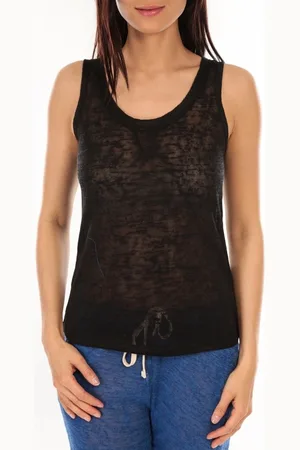 By la vitrine Camiseta tirantes Débardeur BLV06 Noir para mujer