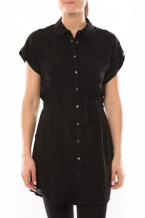 VERO MODA Vestidos Dekka S/S Robe 101077894 Noir para mujer