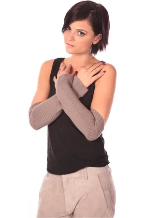 CHARLIE JOE Guantes Mitaine Zaven Taupe para mujer