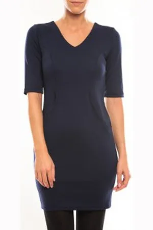 VERO MODA Vestidos Regina 2/4 Short Dress 10099101 Bleu para mujer