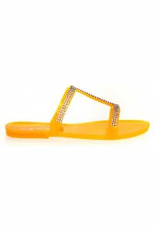 ILARIO FERUCCI Sandalias Mules Ursina Uziel Orange para mujer