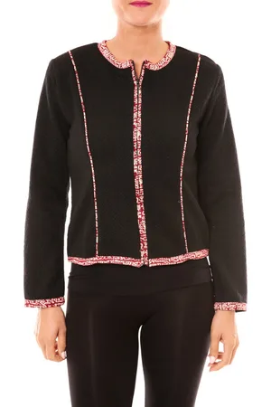 Bamboo Chaquetas Veste BW667 noir para mujer