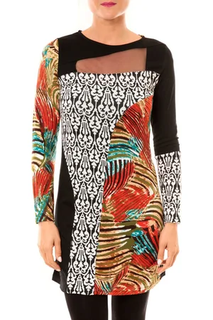 Bamboo Vestidos Robe Zoulou BW621 noir para mujer