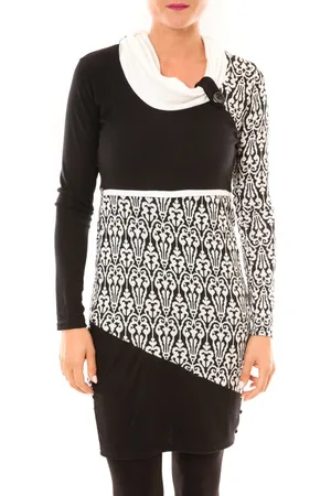 Bamboo Vestidos Robe Zoulou BW616 blanc para mujer