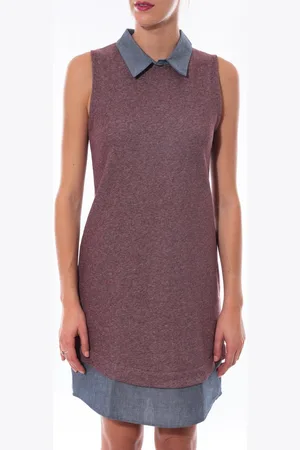 Coquelicot Vestidos Robe Bordeaux 16204 para mujer