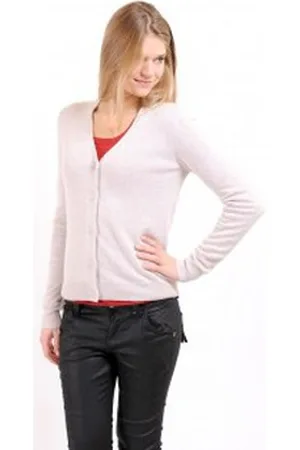 American Vintage Chaqueta de punto GILET CIN239H10 SABLE para mujer
