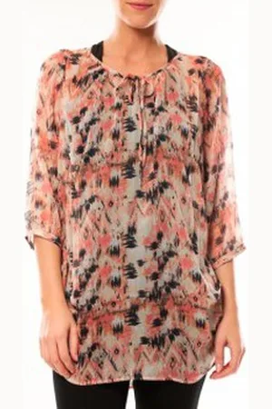 VERO MODA Túnica Katty Lee 3/4 Tunic 10105918 Rose/Noir para mujer