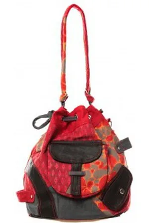 Bamboo Bolso Sac cabas Barcelone GN-1411 Rouge para mujer