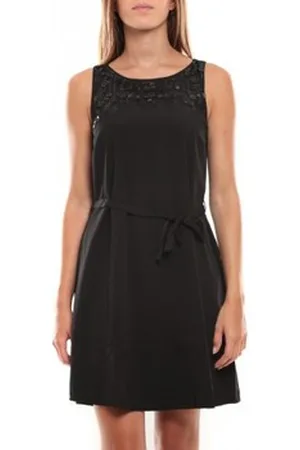 VERO MODA Vestidos Virgo S/L Robe 97034 Noir para mujer