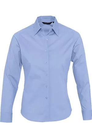 Sols Camisa EDEN ELEGANCE-CAMISA MUJER MANGA LARGA de algodon para mujer