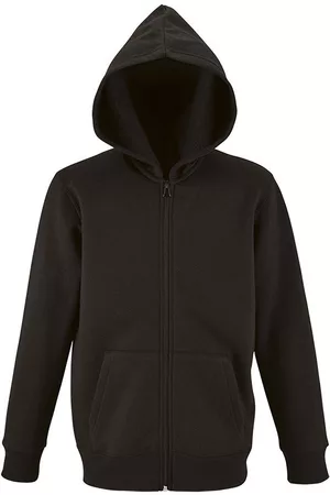 Sols Jersey STONE COLORS KIDS-SUDADERA CON CREMALLERA Y CAPUCHA para niño