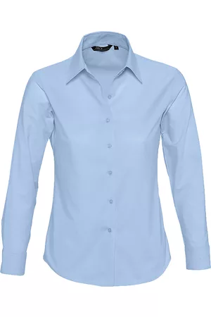 Sols Camisa EMBASSY OXFORD GIRL-CAMISA OXFORD MUJER MANGA LARGA para mujer