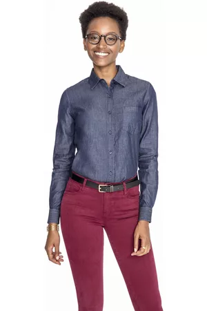 Sols Camisa BARRY WOMENN DENIM-CAMISA DE DENIM VAQUERA DE HOMBRE para mujer