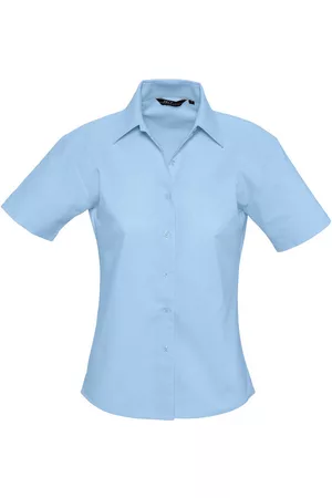 Sols Camisa ELITE -CAMISA tipo OXFORD MUJER MANGA CORTA de algodon para mujer