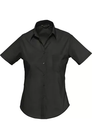 Sols Camisa ESCAPE WOMENN-CAMISA POPELÍN MUJER MANGA CORTA-Corte ceñido para mujer