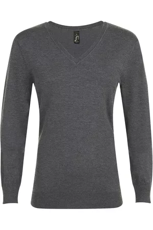 Sols Jersey GLORY SWEATER WOMENN-JERSEY DE MUJER CON CUELLO PICO para mujer